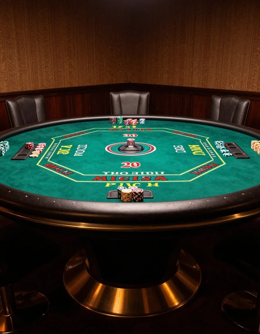Muororo Resortin baccarat-pelipöytä ja pelimerkit
